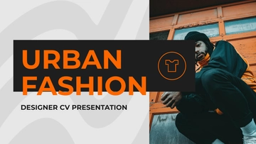 Free Urban Fashion Designer Cv Presentation Template to Edit Online