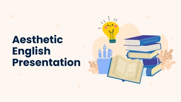 Free Aesthetic English Presentation Template to Edit Online