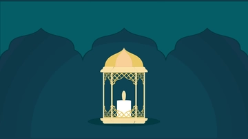 Free Eid al-Fitr Gradient Background Template to Edit Online