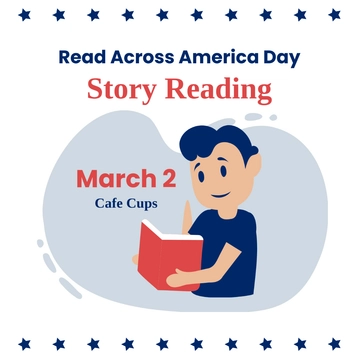 Free National Read Across America Day Poster Vector Template to Edit Online