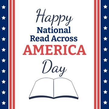 Free Happy National Read Across America Day Clipart Template to Edit Online