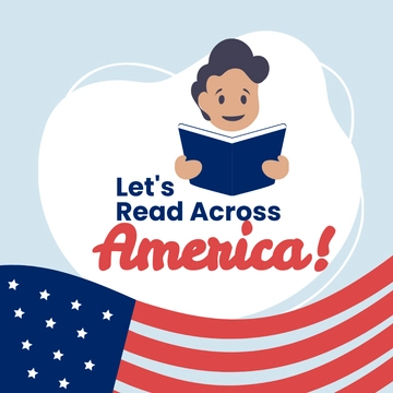 Free Happy National Read Across America Day Clipart Template to Edit Online