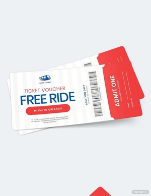 Train Ticket Voucher Template
