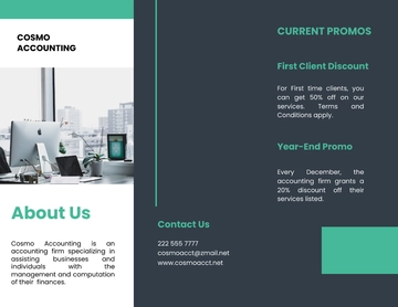 Free Corporate Services Business Brochure Template to Edit Online