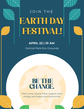 Free Earth Day Advertising Flyer Template to Edit Online