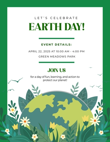 Free Earth Day Event Flyer Template to Edit Online
