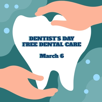 Free National Dentist's Day Poster Vector Template to Edit Online