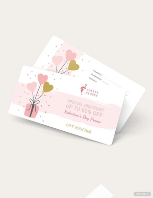 Valentines Gift Voucher Template