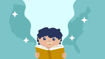 Free National Read Across America Day Cartoon Background Template to Edit Online