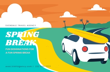 Free Spring Break Banner Template to Edit Online