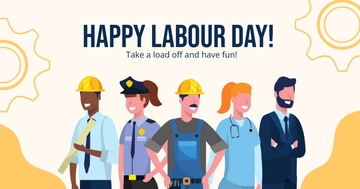 Free Labour Day FB Post Template to Edit Online