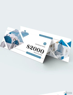 $2000 Travel Voucher Template