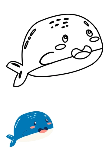 Free Cartoon Fish Coloring Pages Template to Edit Online