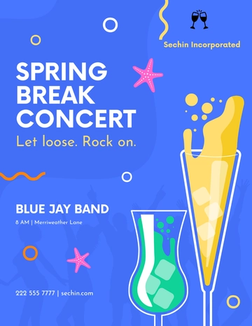 Free Spring Break Flyer Template to Edit Online