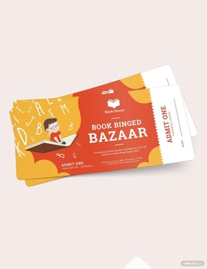 Book Ticket Voucher Template