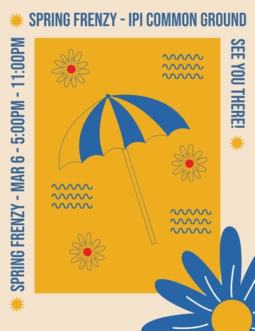 Free Spring Break Promotion Template to Edit Online