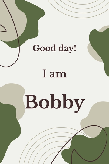 Free School Name Tag Design Template to Edit Online
