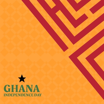 Free Ghana Independence Day Clipart Template to Edit Online