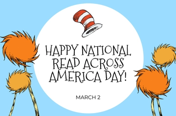 Free National Read Across America Day Banner Template to Edit Online