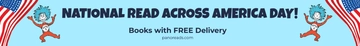 Free National Read Across America Day Website Banner Template to Edit Online