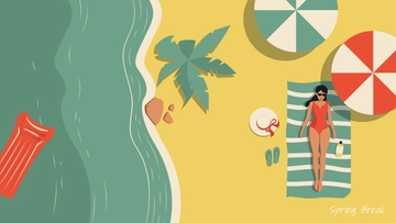 Free Spring Break Wallpaper Template to Edit Online