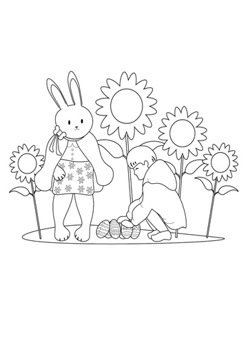 Free Easter Egg Hunt Drawing Template to Edit Online