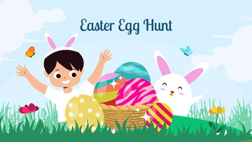 Free Easter Egg Hunt WallPaper Template to Edit Online
