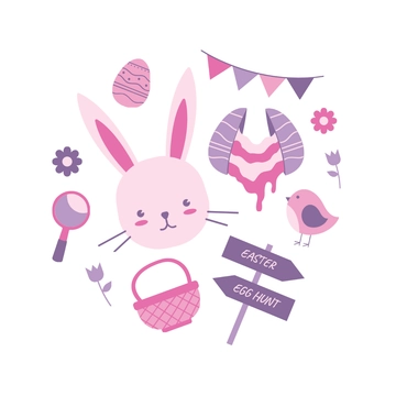 Free Easter Egg Hunt Transparent Template to Edit Online