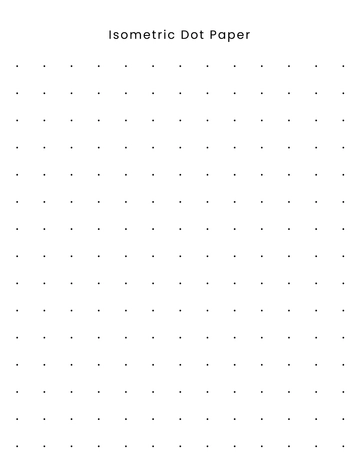 Free Isometric Dot Paper Template to Edit Online