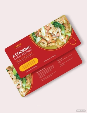 Cooking Class Voucher Template