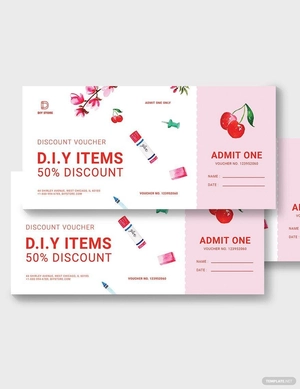 Diy Ticket Voucher Template