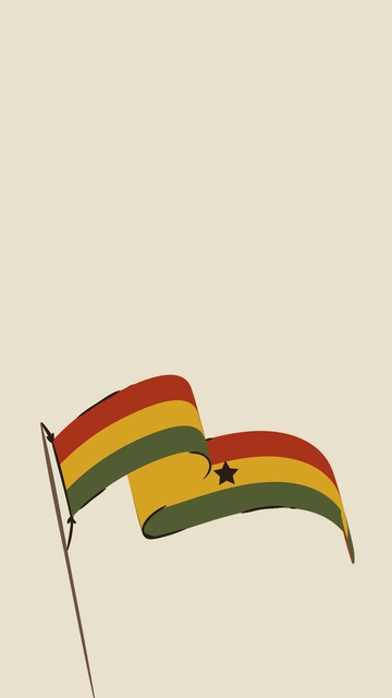 Free Ghana Independence Day iPhone Background Template to Edit Online