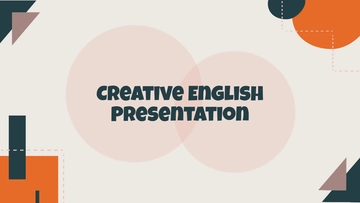 Free Creative English Presentation Template to Edit Online