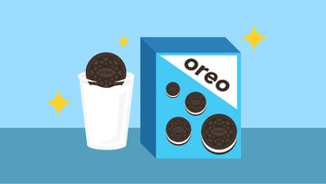 Free National Oreo Cookie Day Clipart Background Template to Edit Online