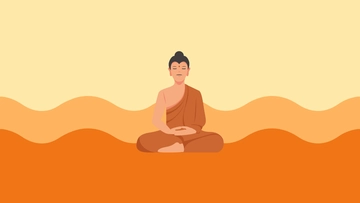 Free Makha Bucha Background Template to Edit Online