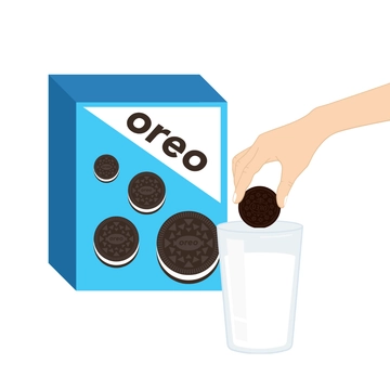 Free National Oreo Cookie Day Clipart Template to Edit Online