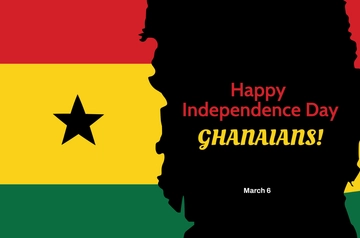 Free Free Ghana Independence Day Banner Template to Edit Online