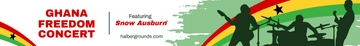Free Ghana Independence Day Website Banner Template to Edit Online