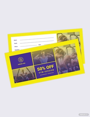 Gym Voucher Template