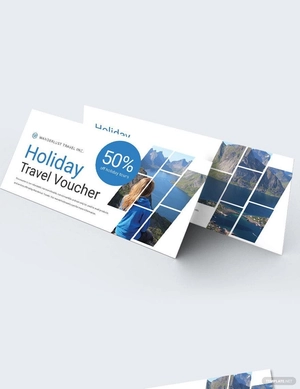 Holiday Travel Voucher Template