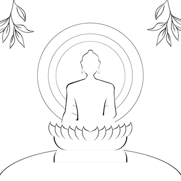 Free Makha Bucha Drawing Vector Template to Edit Online