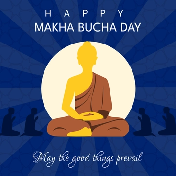 Free Free Makha Bucha FB Post Template to Edit Online