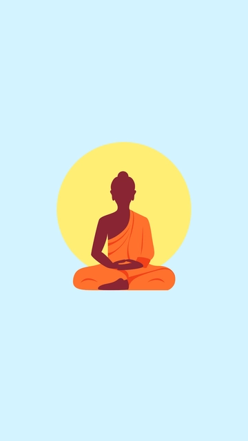 Free Makha Bucha iPhone Background Template to Edit Online