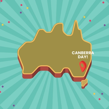 Free Canberra Day Clipart Template to Edit Online