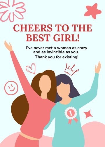 Free Women Appreciation Greeting  Template to Edit Online