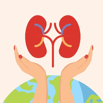 Free World Kidney Day Clipart Vector Template to Edit Online