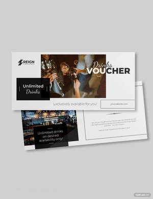 Hotel Mini Bar Voucher Template