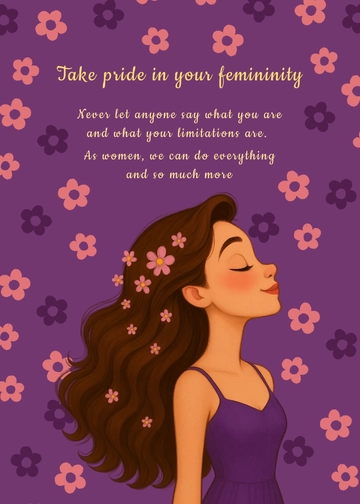 Free Empowering Women's Message  Template to Edit Online