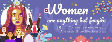 Free Women Facebook Cover Banner Template to Edit Online