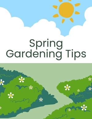 Free Spring Tips Template to Edit Online